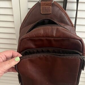 Brown Leather Men's Bag